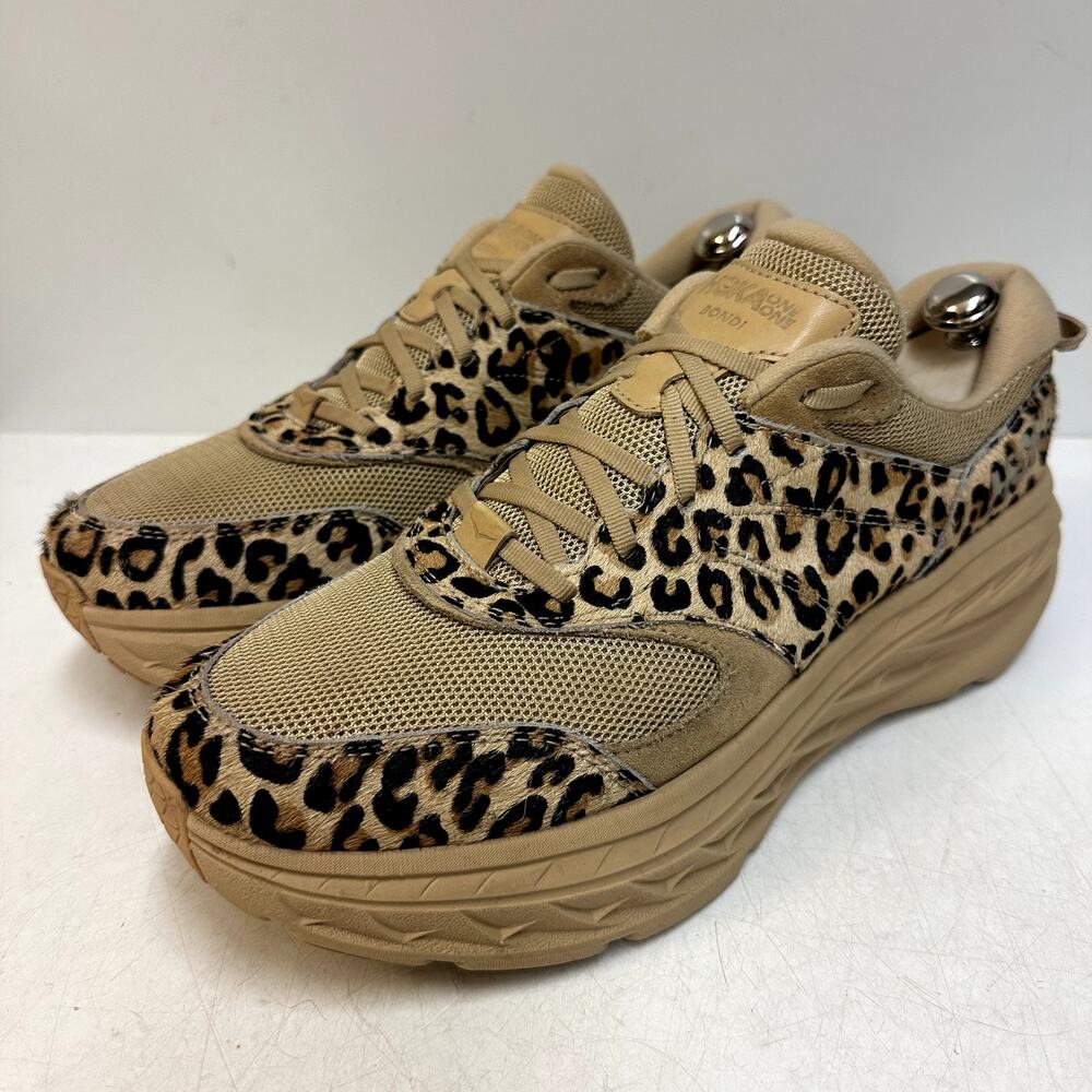 EUC Engineered Garments x Hoka One One U Hoka x EG Bondi L Sand Leopard 11.5 M